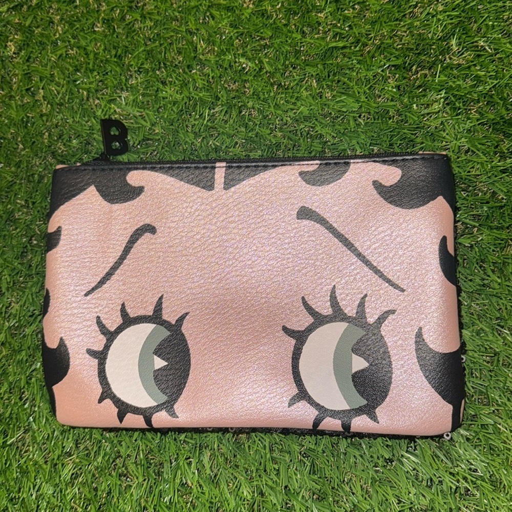 Betty Boop x Ipsy Cosmetics Make-Up Bag Purse Wallet Women's Black Sequined